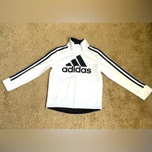 Adidas Kids 6X Track Jacket White & Black